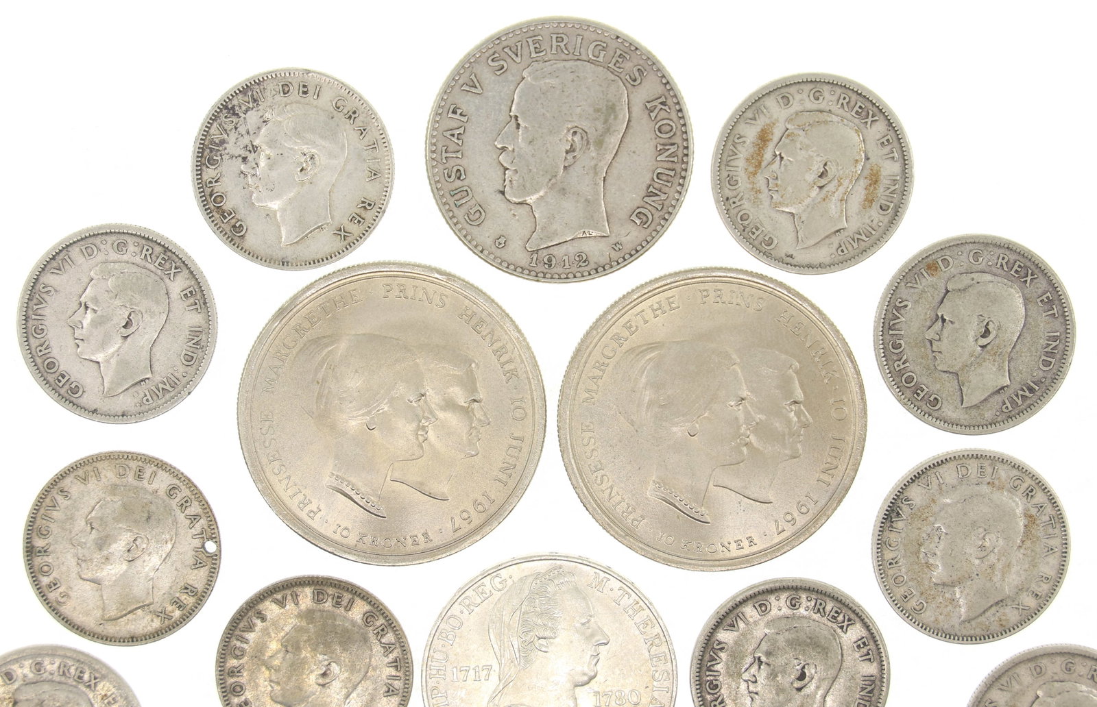 FOREIGN .800 SILVER COINS - 2