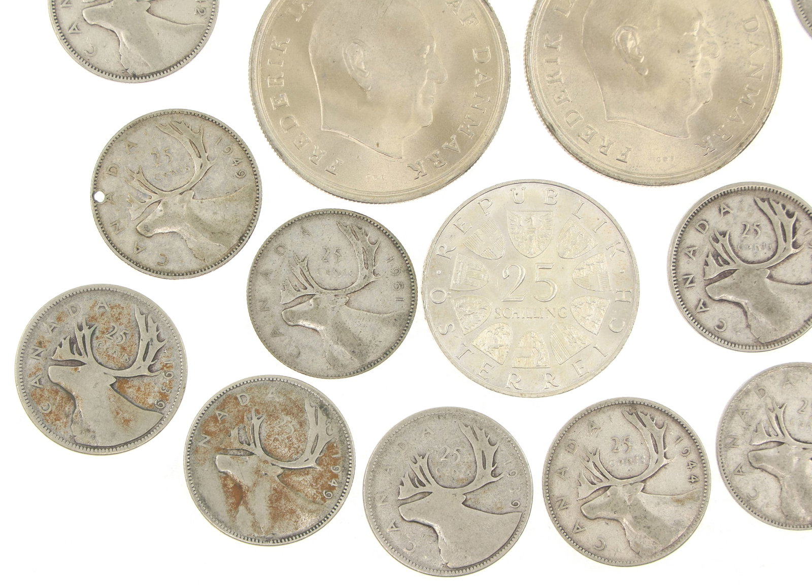 FOREIGN .800 SILVER COINS - 7