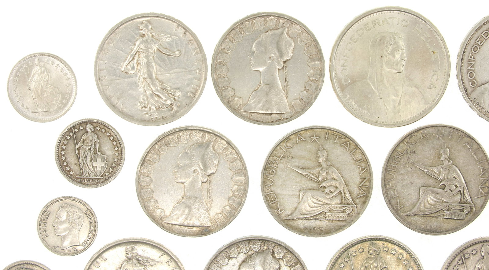 FOREIGN .835 SILVER COINS - 2