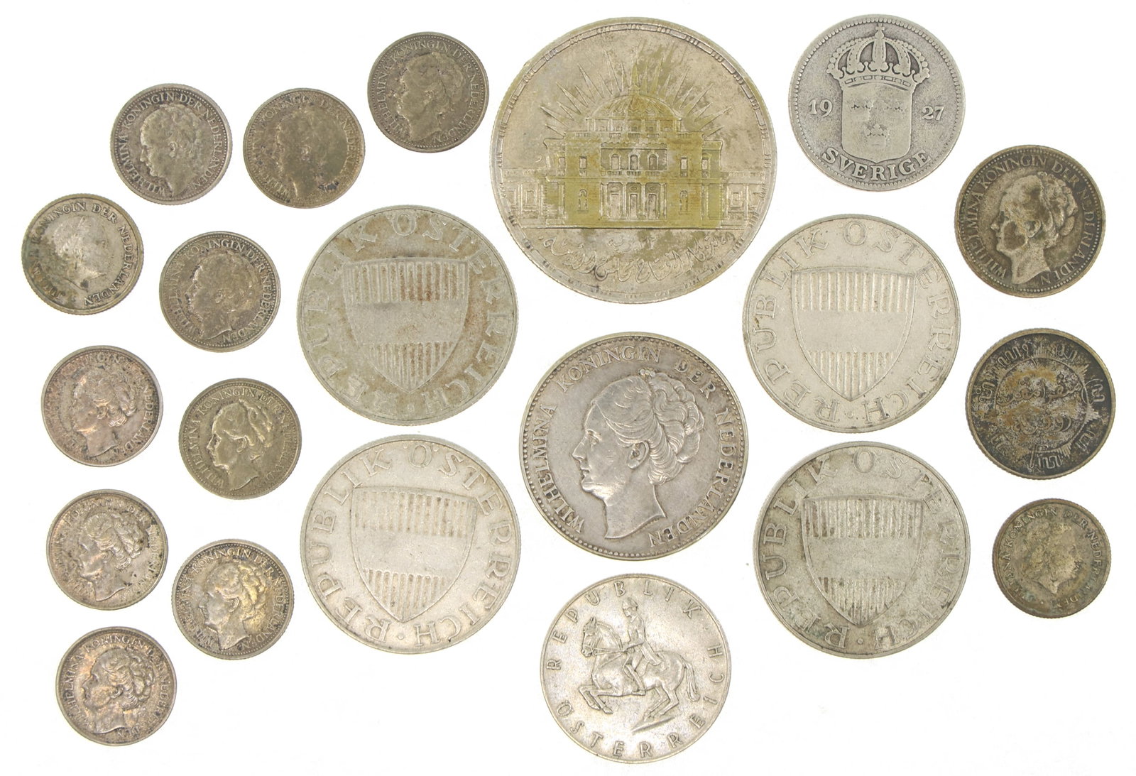 FOREIGN COINS - .600, .640, & .720 SILVER (1 of 6)