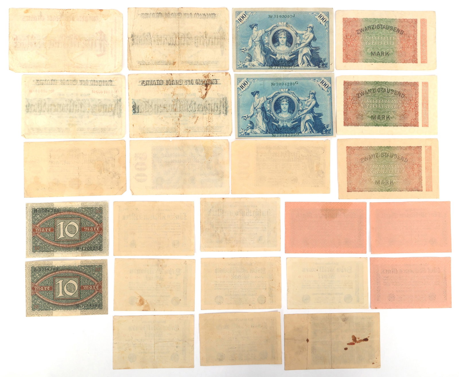 1908-1923 GERMAN BANKNOTES - 6