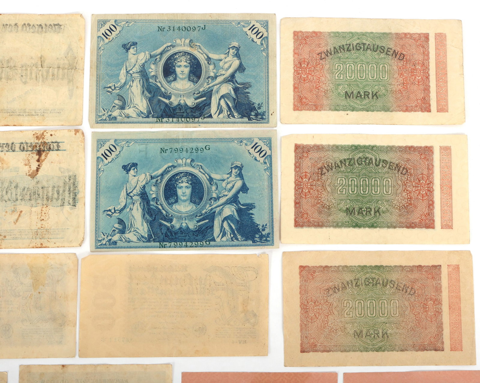 1908-1923 GERMAN BANKNOTES - 8