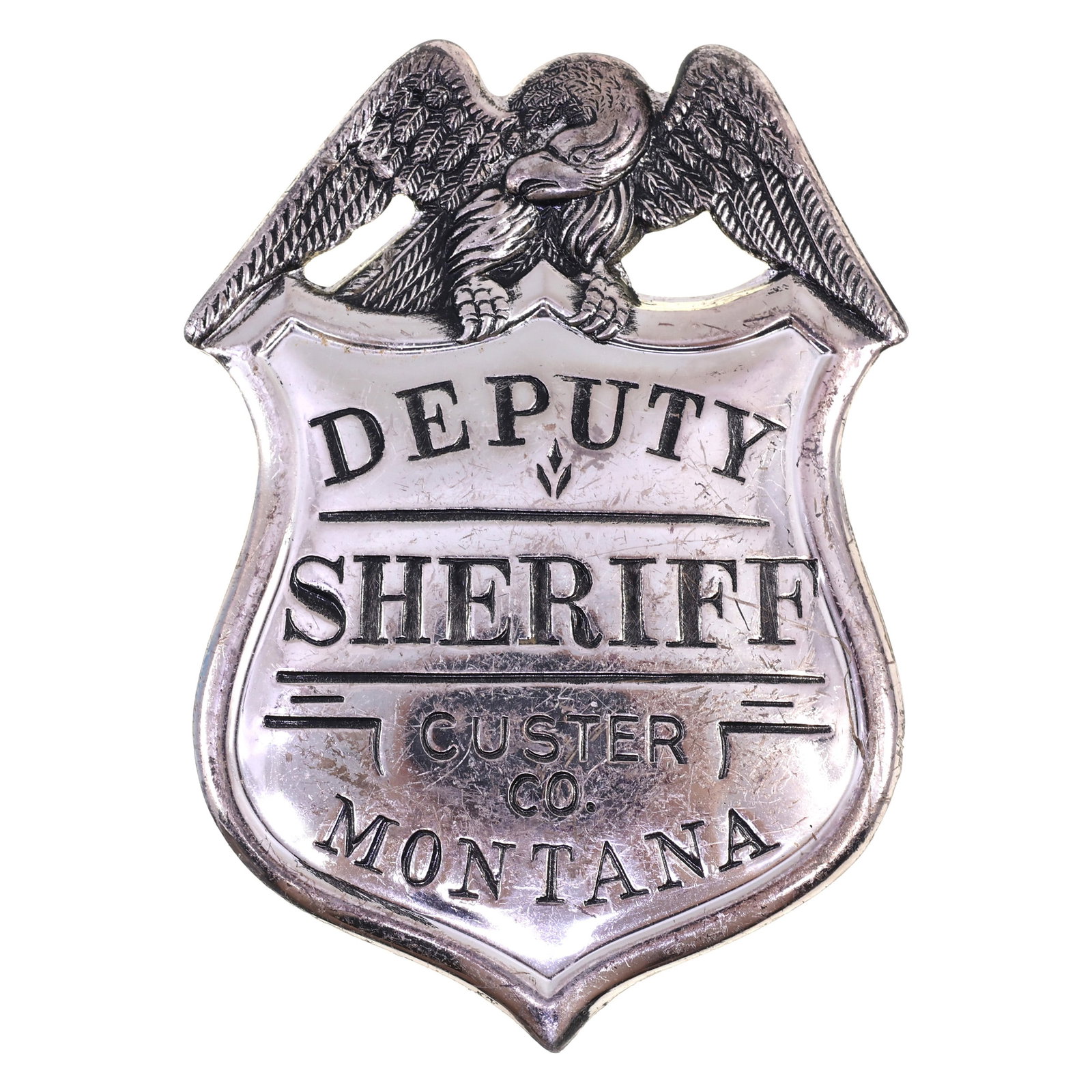 .925 SILVER FRANKLIN MINT COMMEMORATIVE SHERIFF BADGE (1 of 2)