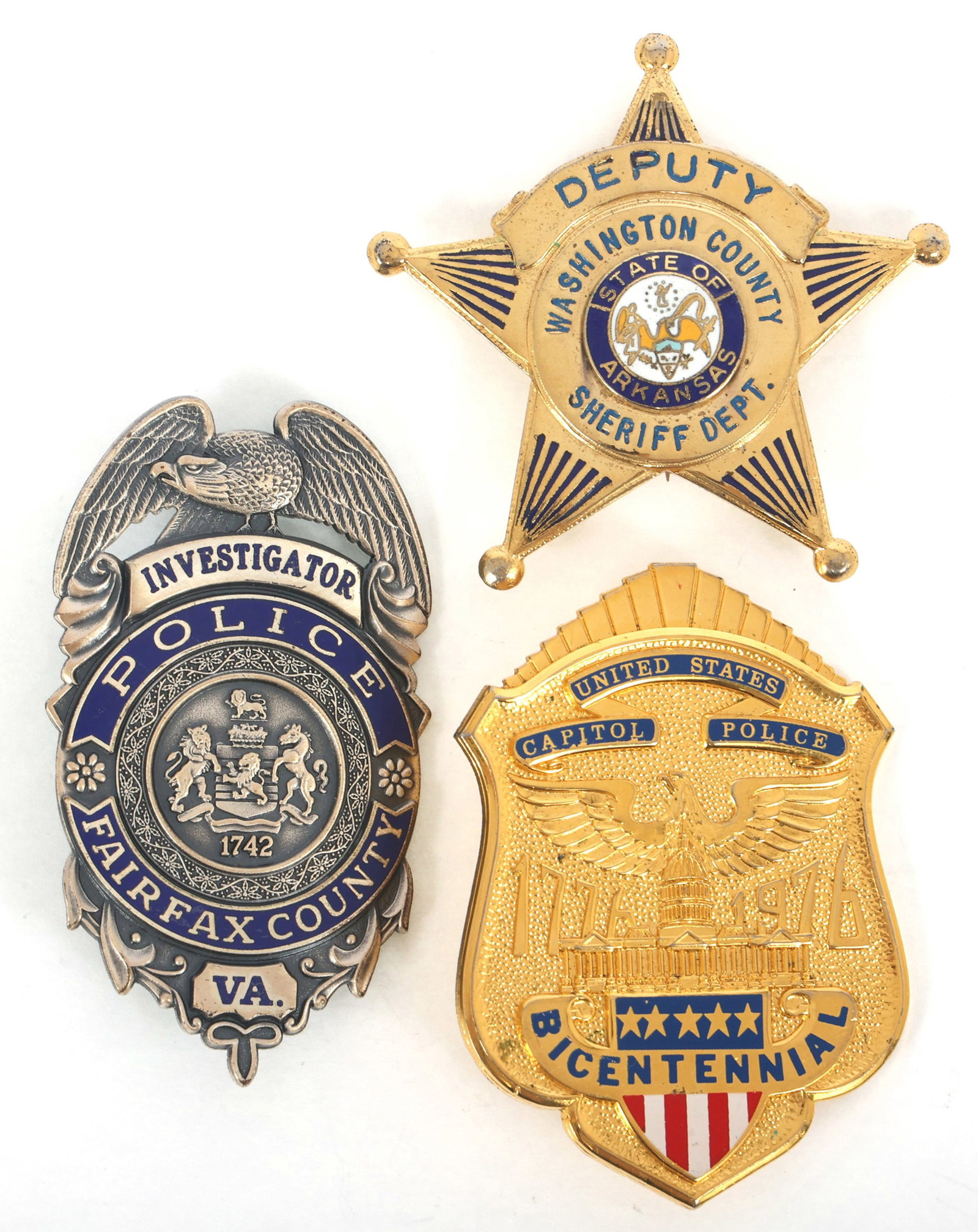 OBSOLETE LAW ENFORCEMENT BADGES (1 of 2)