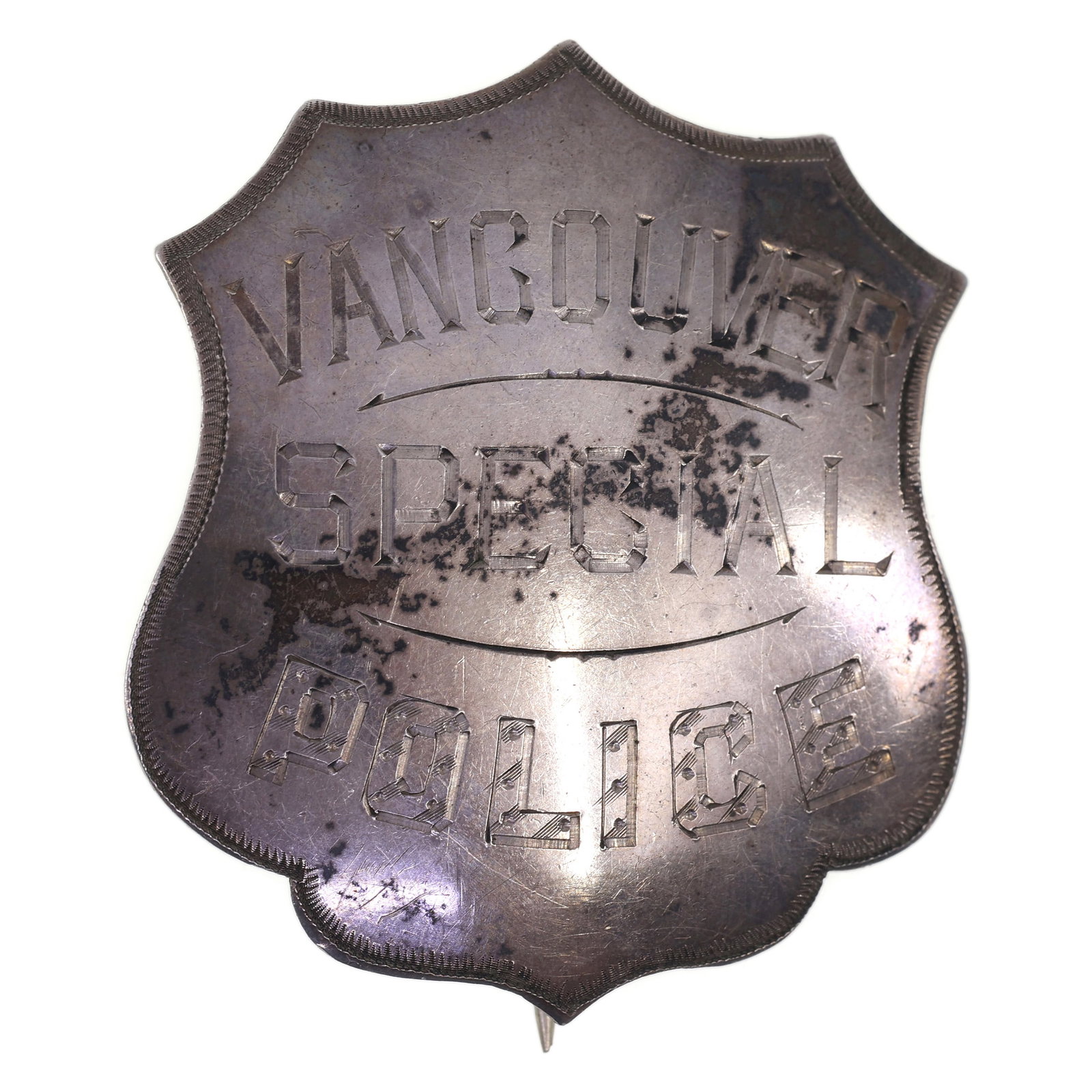 OBSOLETE .925 SILVER VANCOUVER SPECIAL POLICE BADGE (1 of 2)