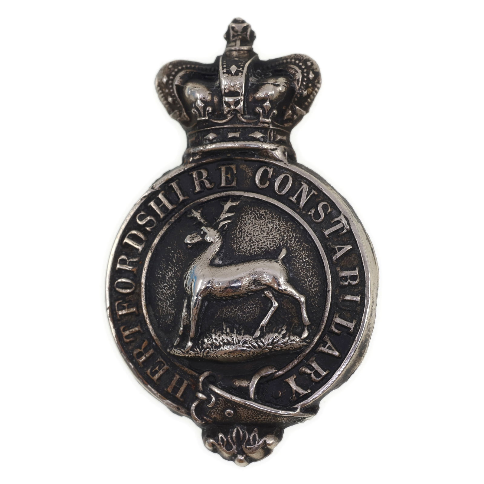OBSOLETE HERTFORDSHIRE ENGLAND CONSTABULARY CAP BADGE (1 of 2)