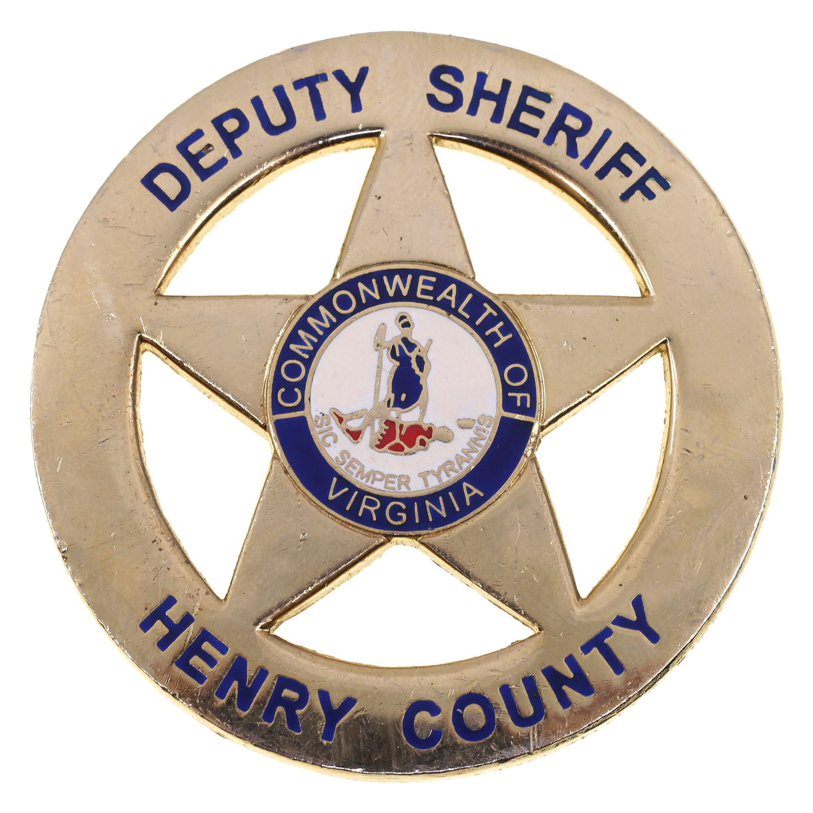 OBSOLETE HENRY COUNTY VA DEPUTY SHERIFF CHALLENGE COIN (1 of 2)