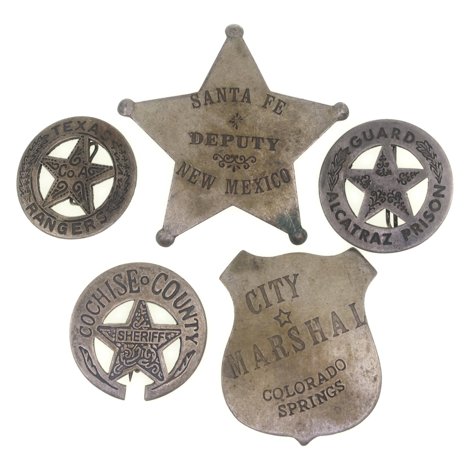 REPLICA WILD WEST LAW ENFORCEMENT BADGES (1 of 11)