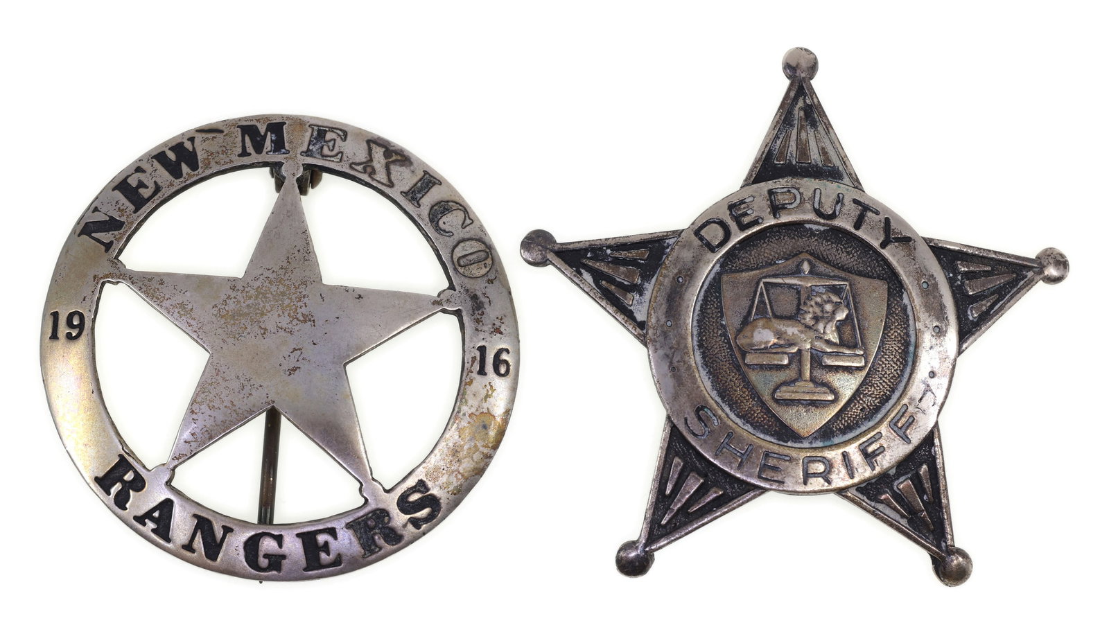 REPLICA .925 SILVER WALTER KUHN LAW ENFORCEMENT BADGES: REPLICA .925 SILVER WALTER KUHN LAW ENFORCEMENT BADGES Replica sterling silver law enforcement badges: Deputy Sheriff New Mexico Rangers Maker marked by Walter Kuhn