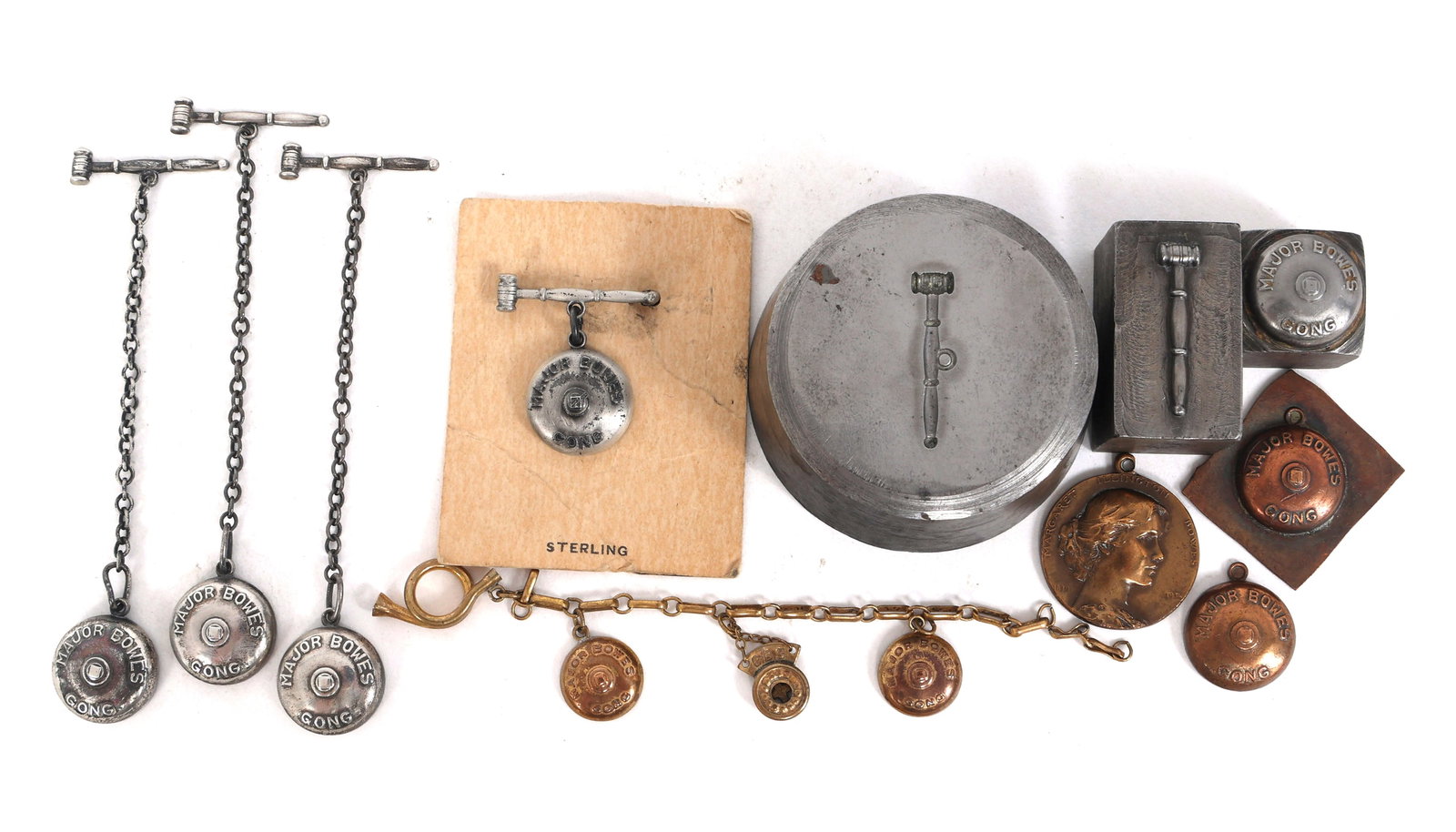 MAJOR BOWES AMATEUR HOUR GONG MOLDS & SAMPLES (1 of 14)