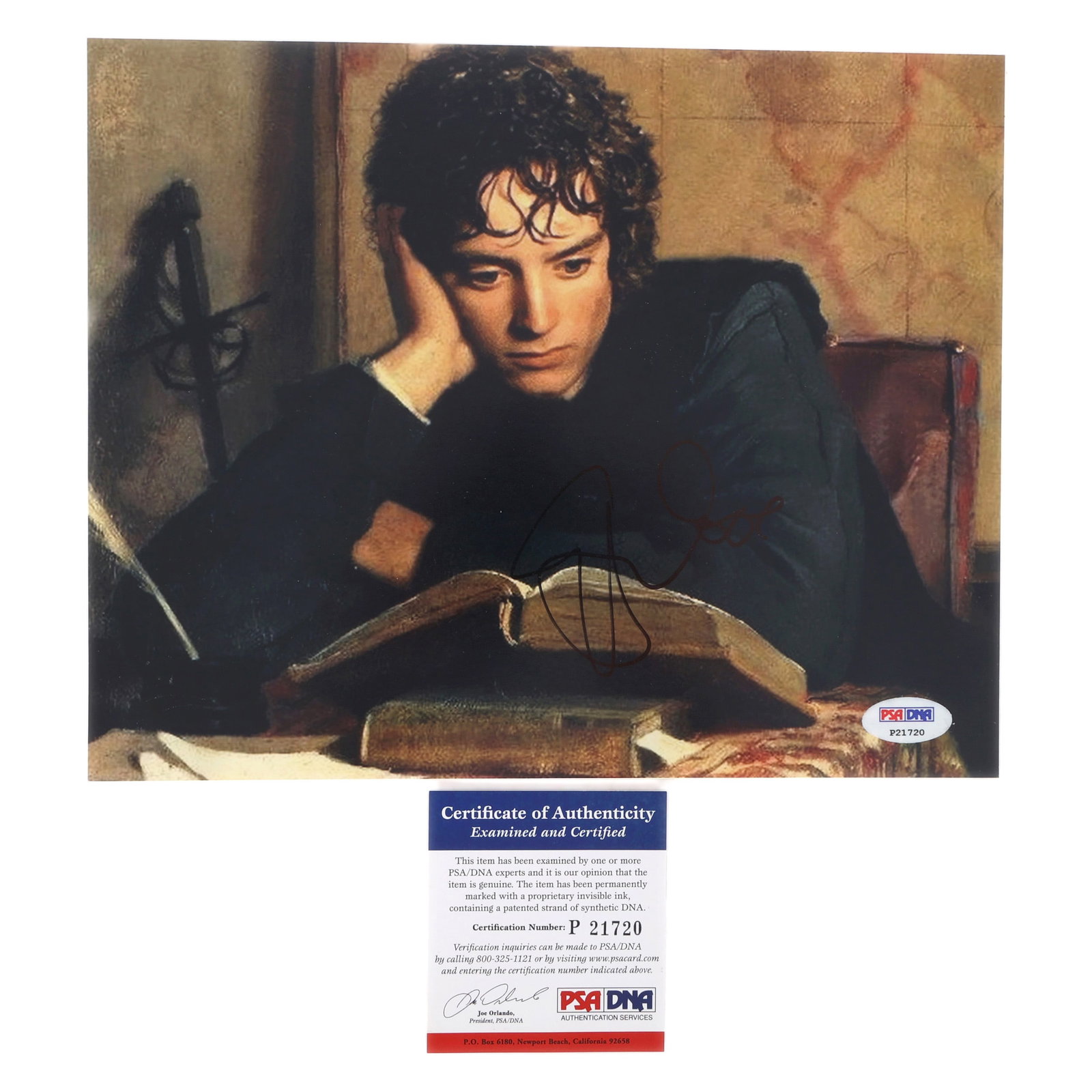 ELIJAH WOOD AUTOGRAPHED PSA DNA 8X10" PHOTO PRINT (1 of 4)