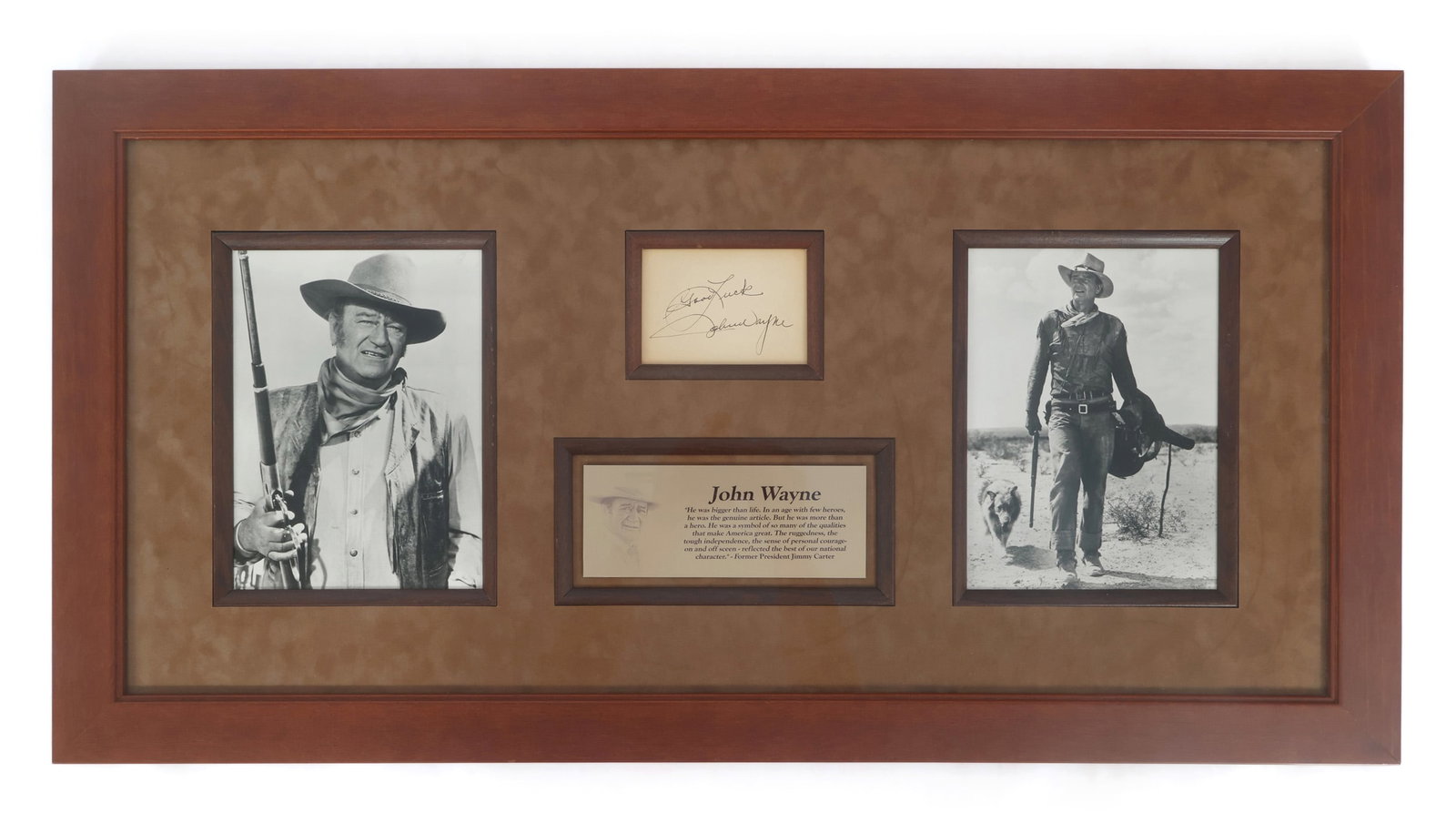 JOHN WAYNE CUT SIGNATURE & PHOTO PRINTS (1 of 8)