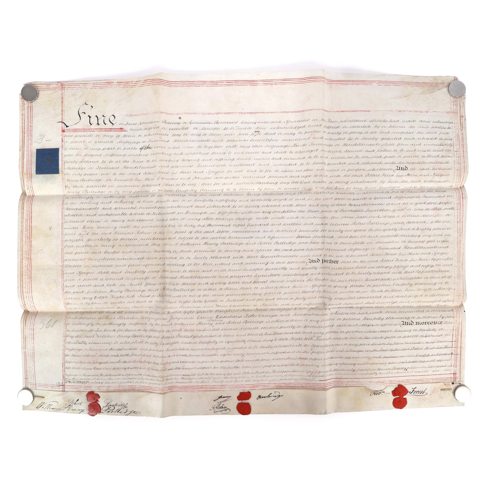 1820 BRITISH PARCEL RELEASE DOCUMENT - 2