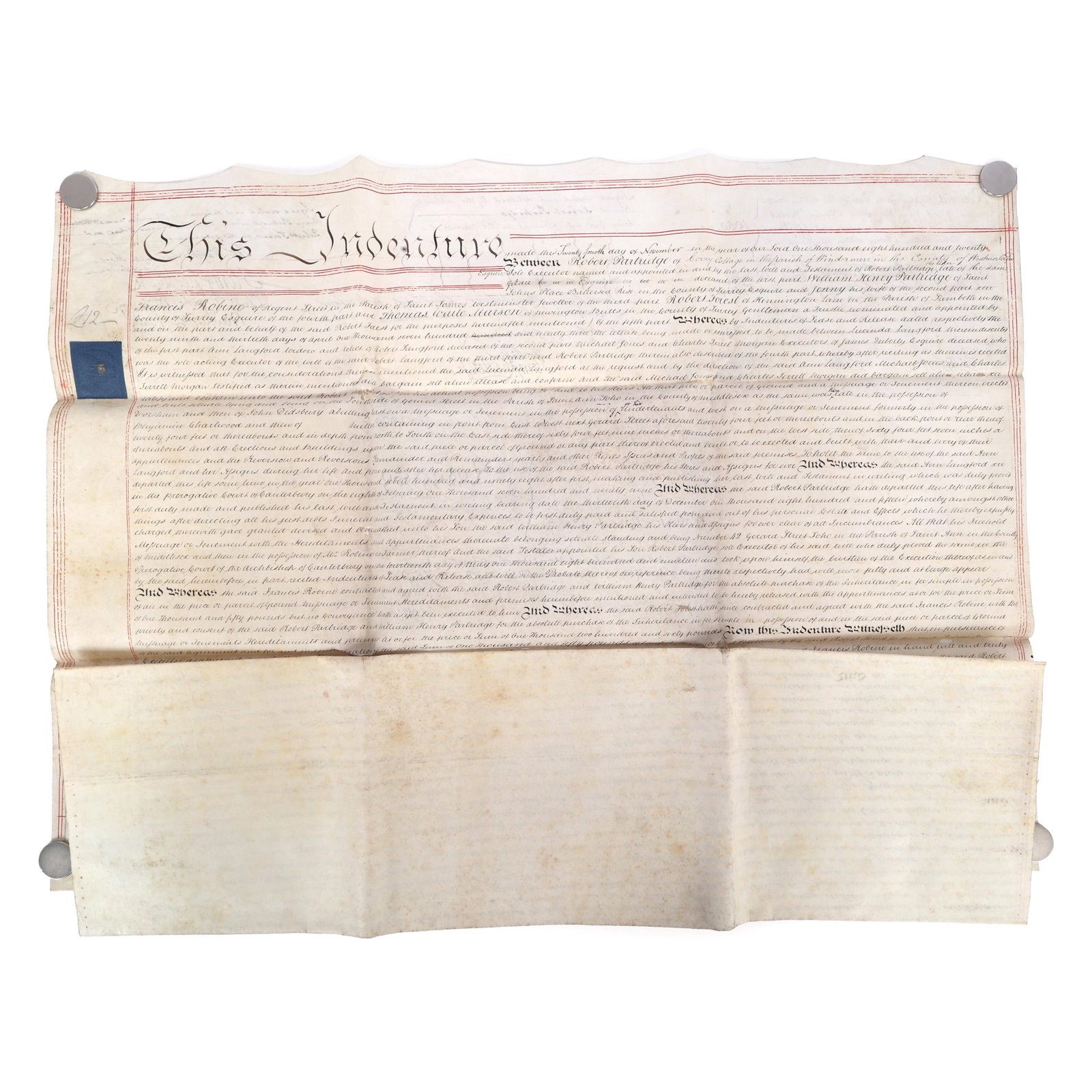 1820 BRITISH PARCEL RELEASE DOCUMENT - 8