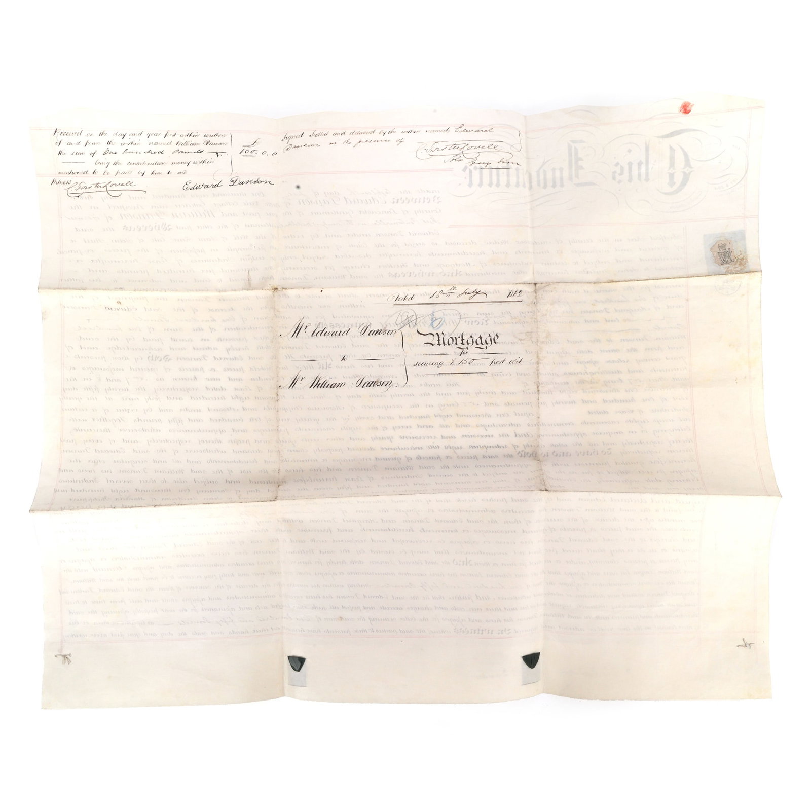 1862 BRITISH MORTGAGE DOCUMENT - 6