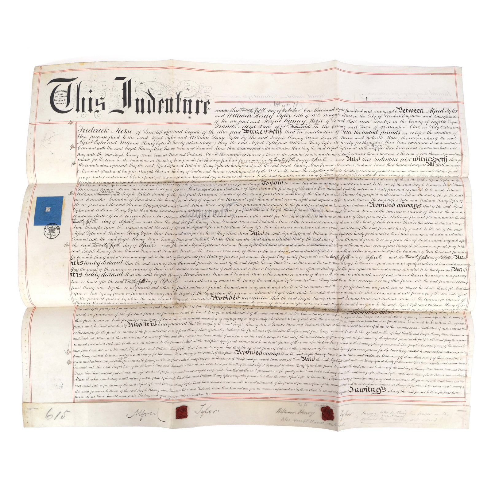 1878 BRITISH MORTGAGE DOCUMENT - 2