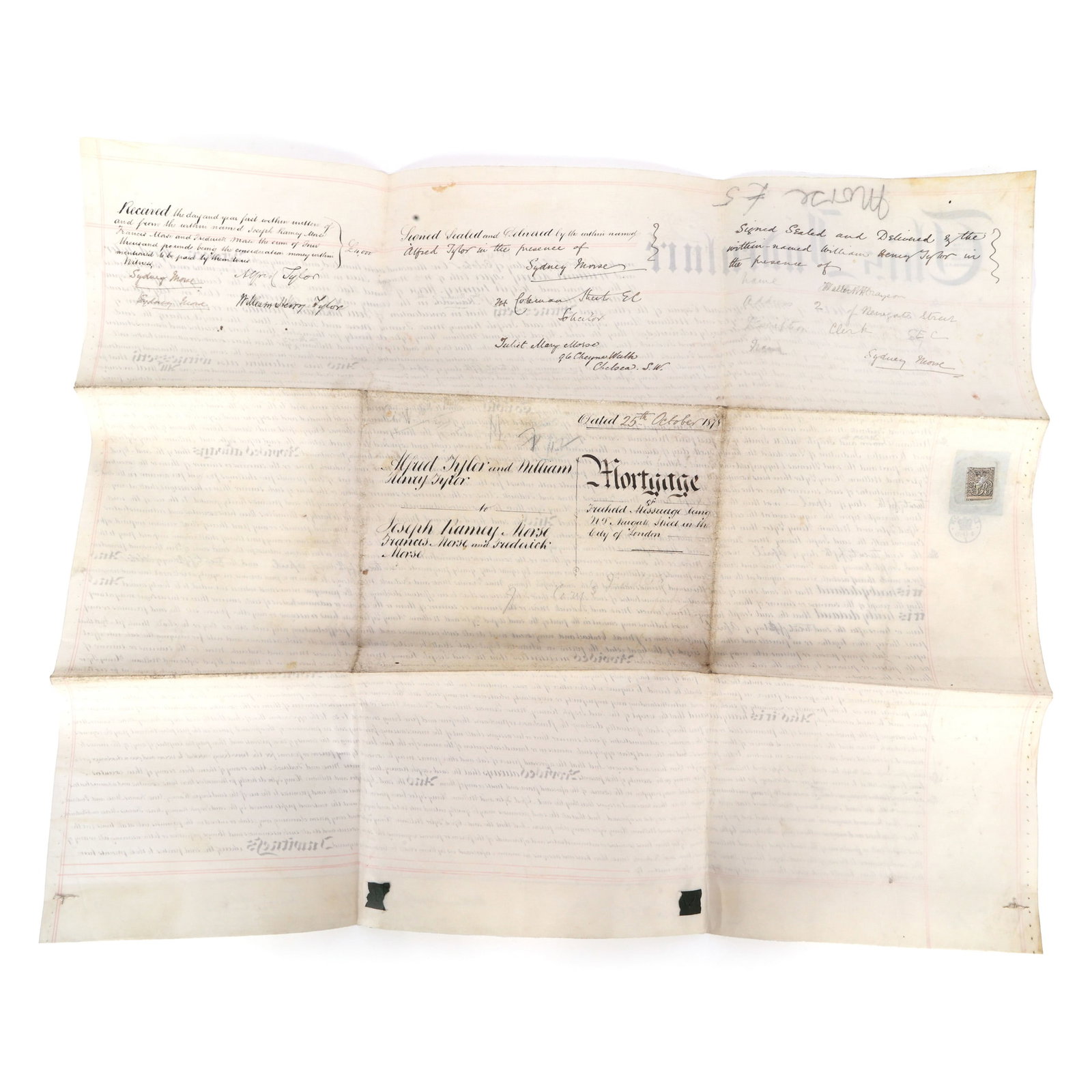1878 BRITISH MORTGAGE DOCUMENT - 7