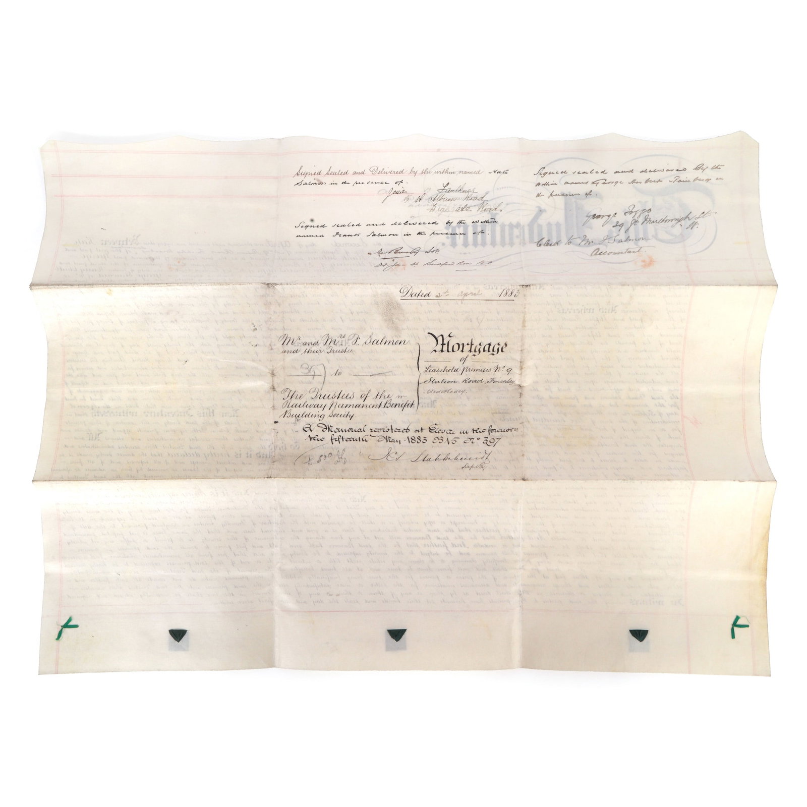1883 BRITISH MORTGAGE DOCUMENT - 6