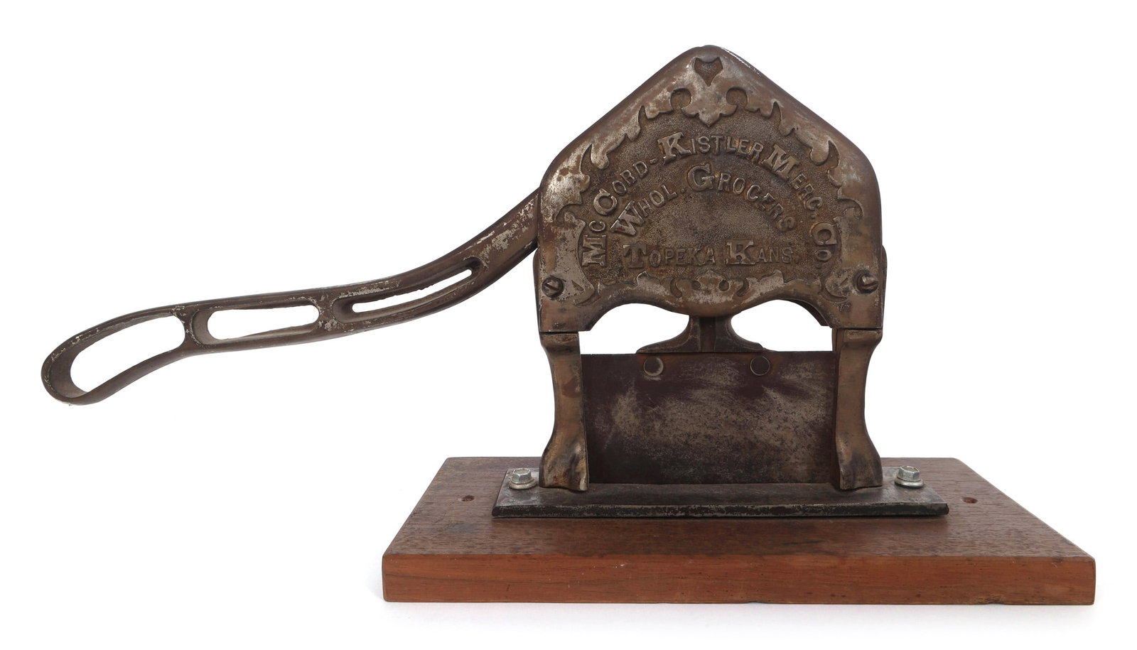 CAST IRON TOBACCO CUTTER MCCORD-KISTLER ADVERTISEMENT (1 of 8)