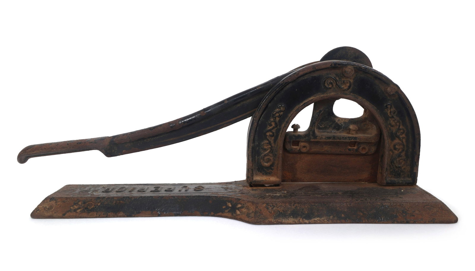 SUPERIOR CAST IRON TOBACCO CUTTER (1 of 9)