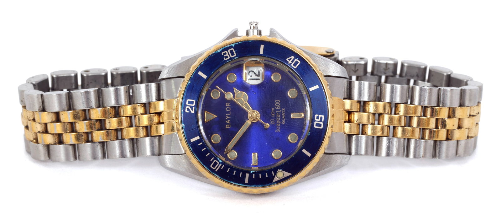 BAYLOR SEA PEARL 600 STAINLESS STEEL QUARTZ WRISTWATCH (1 of 6)