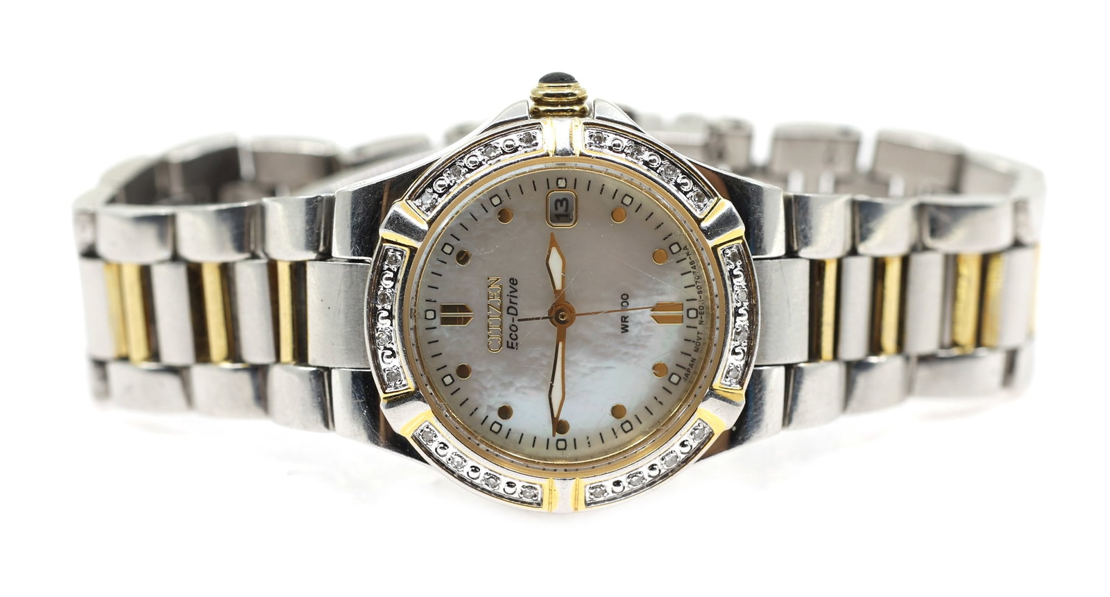 CITIZEN ECO-DRIVE WR100 STAINLESS STEEL WRISTWATCH (1 of 6)