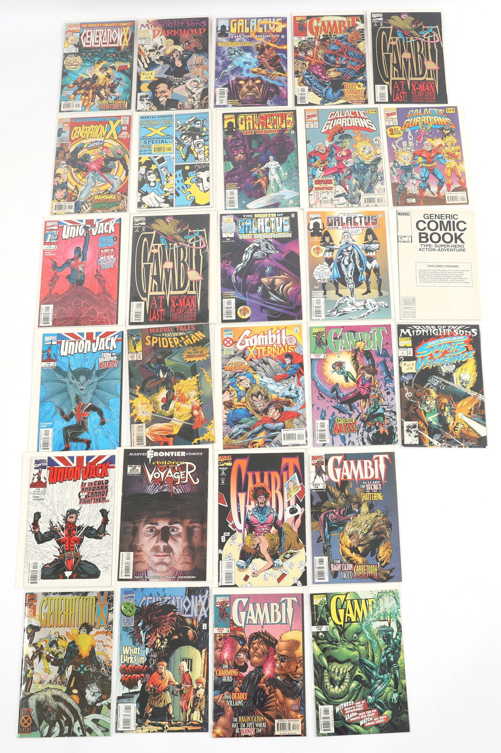 MARVEL COMIC BOOKS - GAMBIT, GENERATION X, STAR JAMMERS - 4