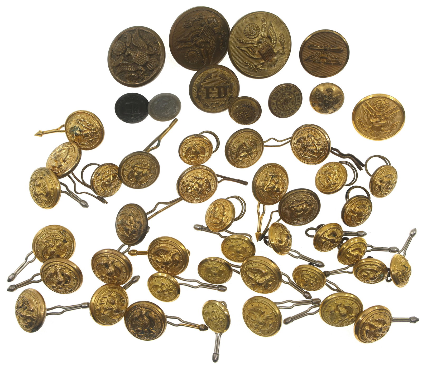 19TH & 20TH C. MILITARY BUTTONS (1 of 5)