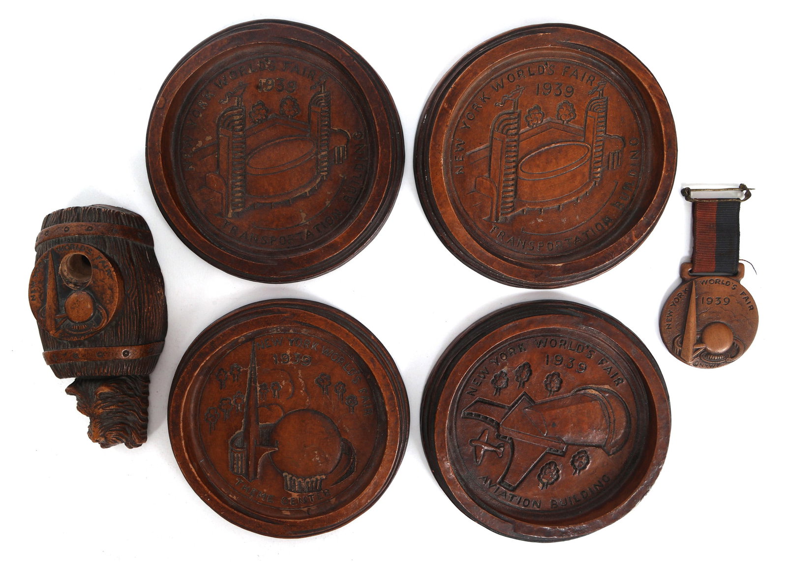 NEW YORK WORLD'S FAIR 1939 SYROCO WOOD DESK DECOR (1 of 11)