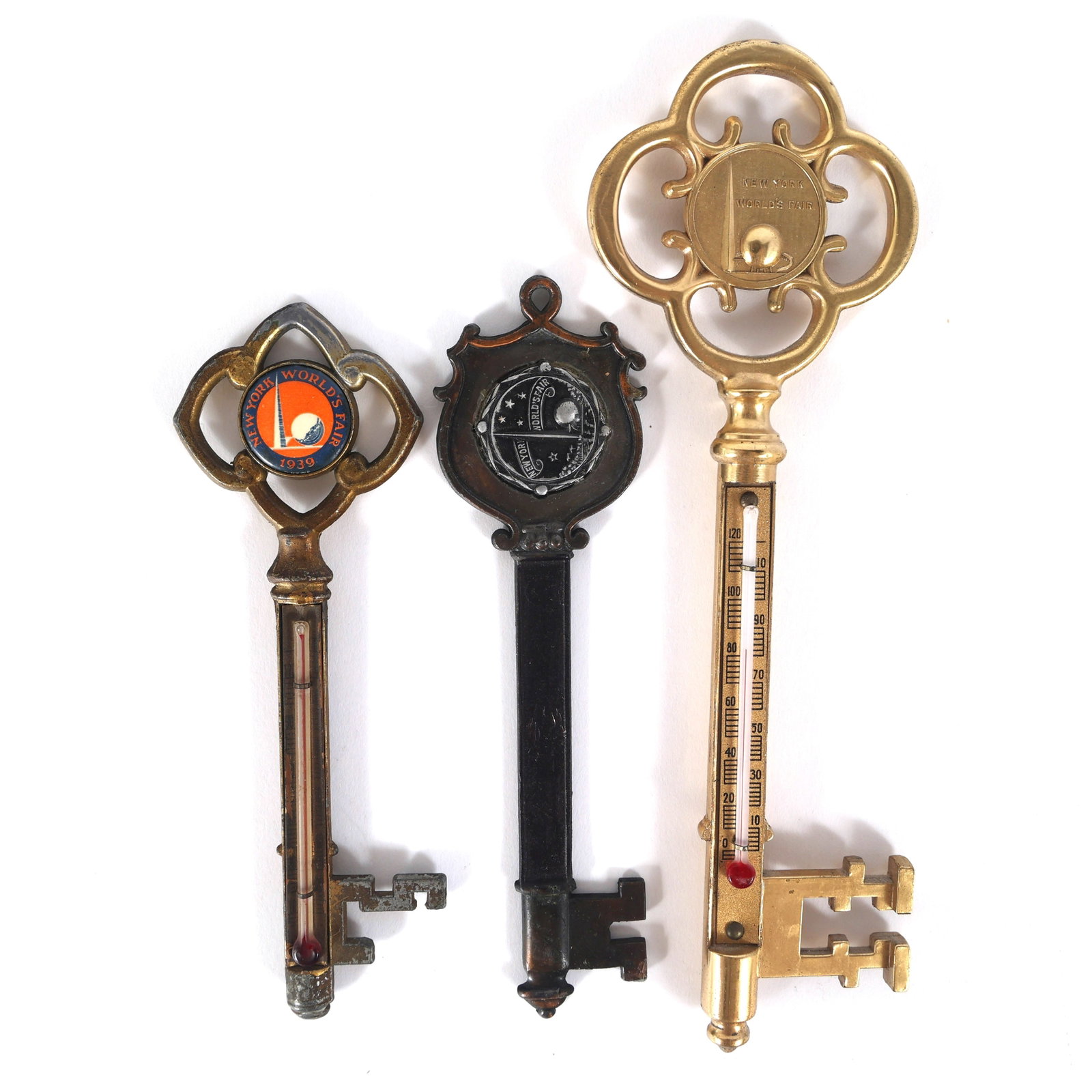 NEW YORK WORLD'S FAIR 1939 KEY THERMOMETERS (1 of 8)