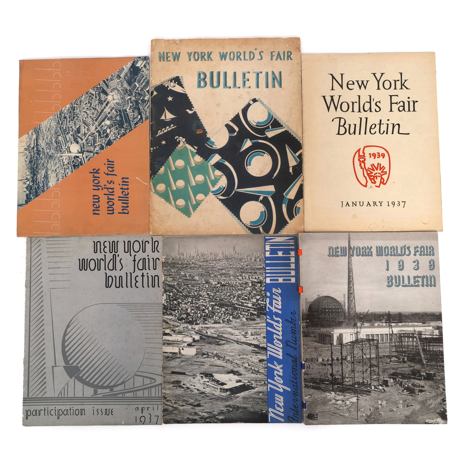 NEW YORK WORLD'S FAIR 1939 INFORMATIONAL BULLETINS (1 of 19)