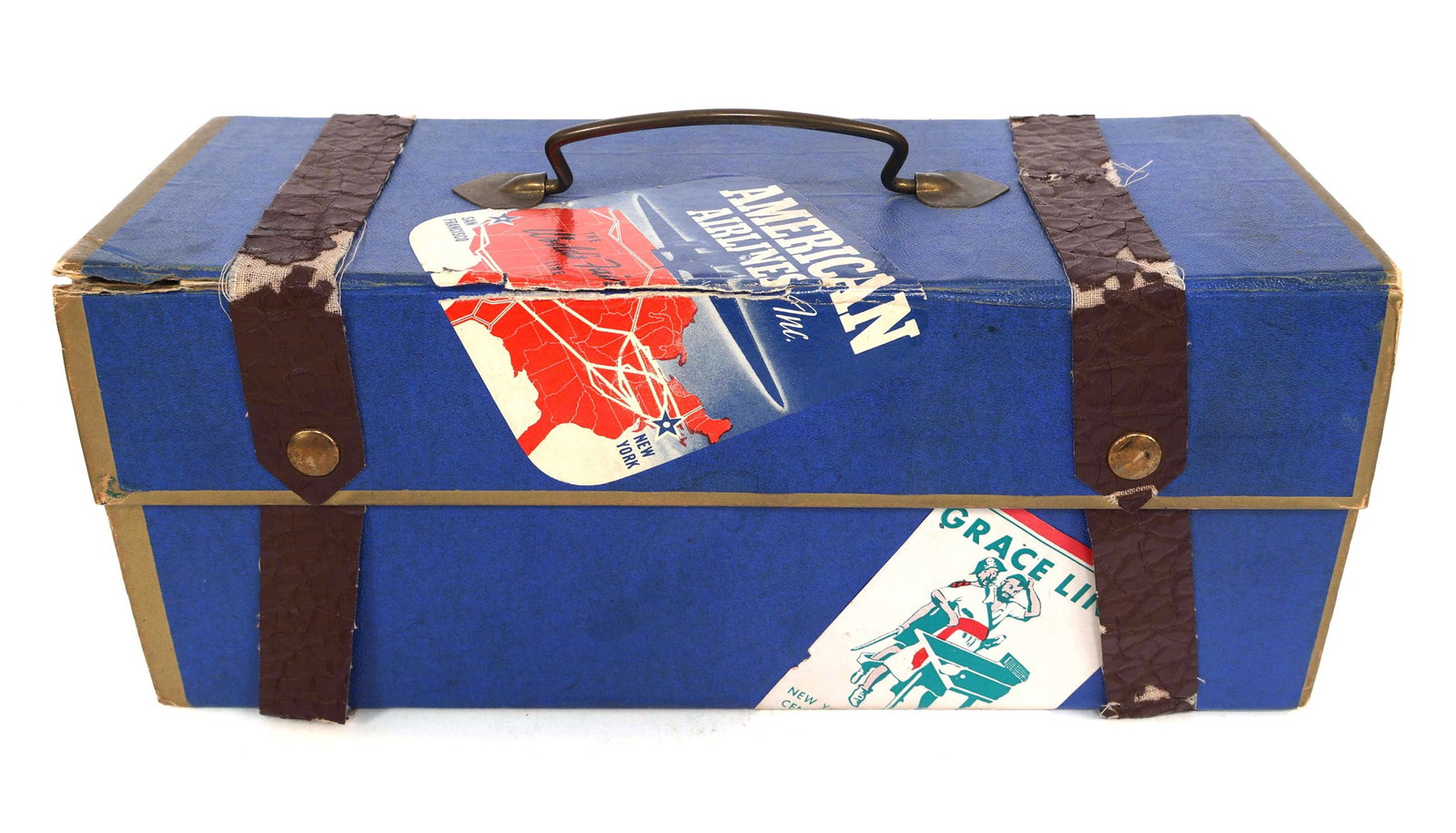 NEW YORK WORLD'S FAIR 1939 NOVELTY ART STEAMER TRUNK (1 of 3)