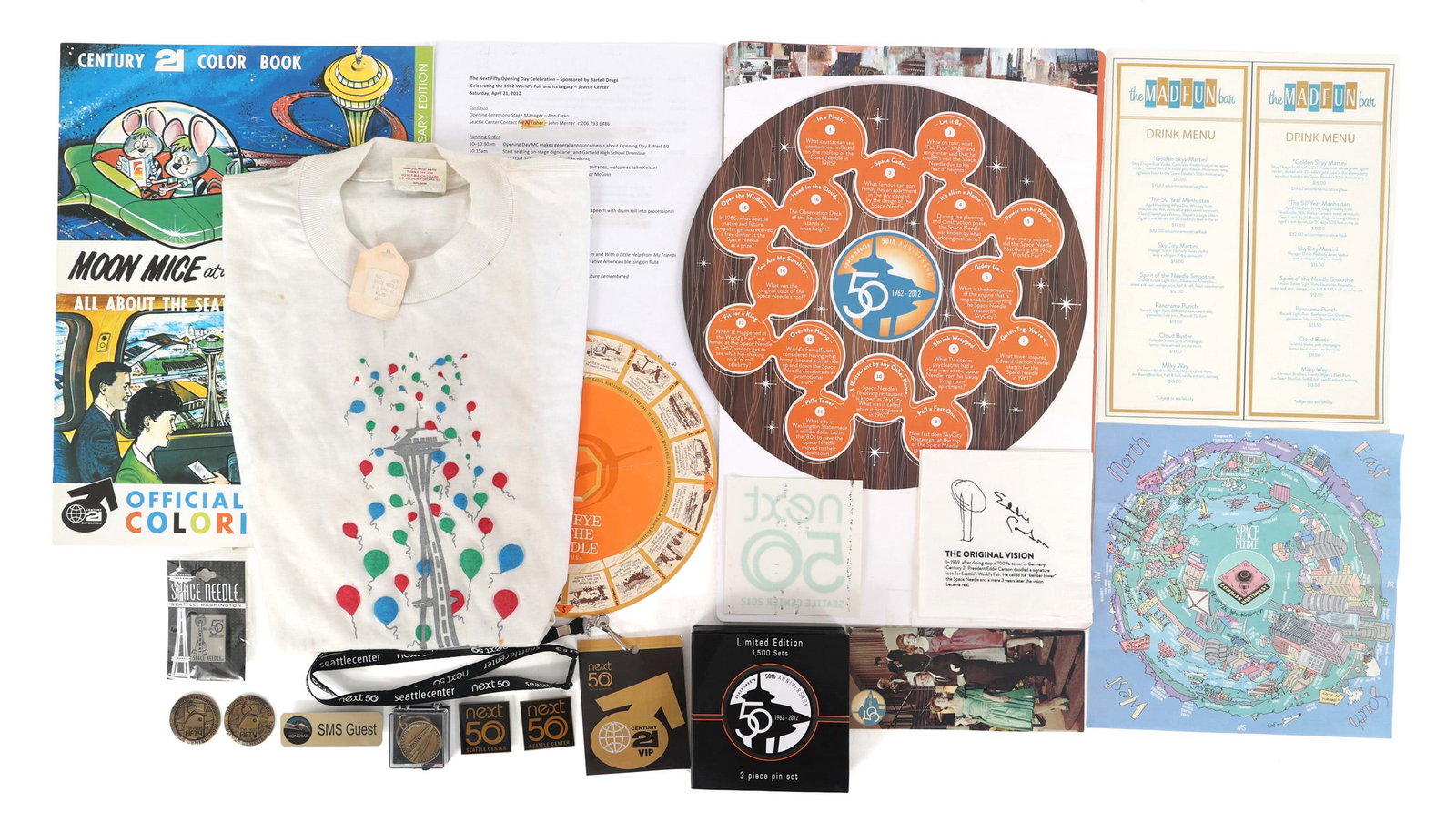 SEATTLE WORLD'S FAIR 1962 50TH ANNIVERSARY SOUVENIRS (1 of 20)