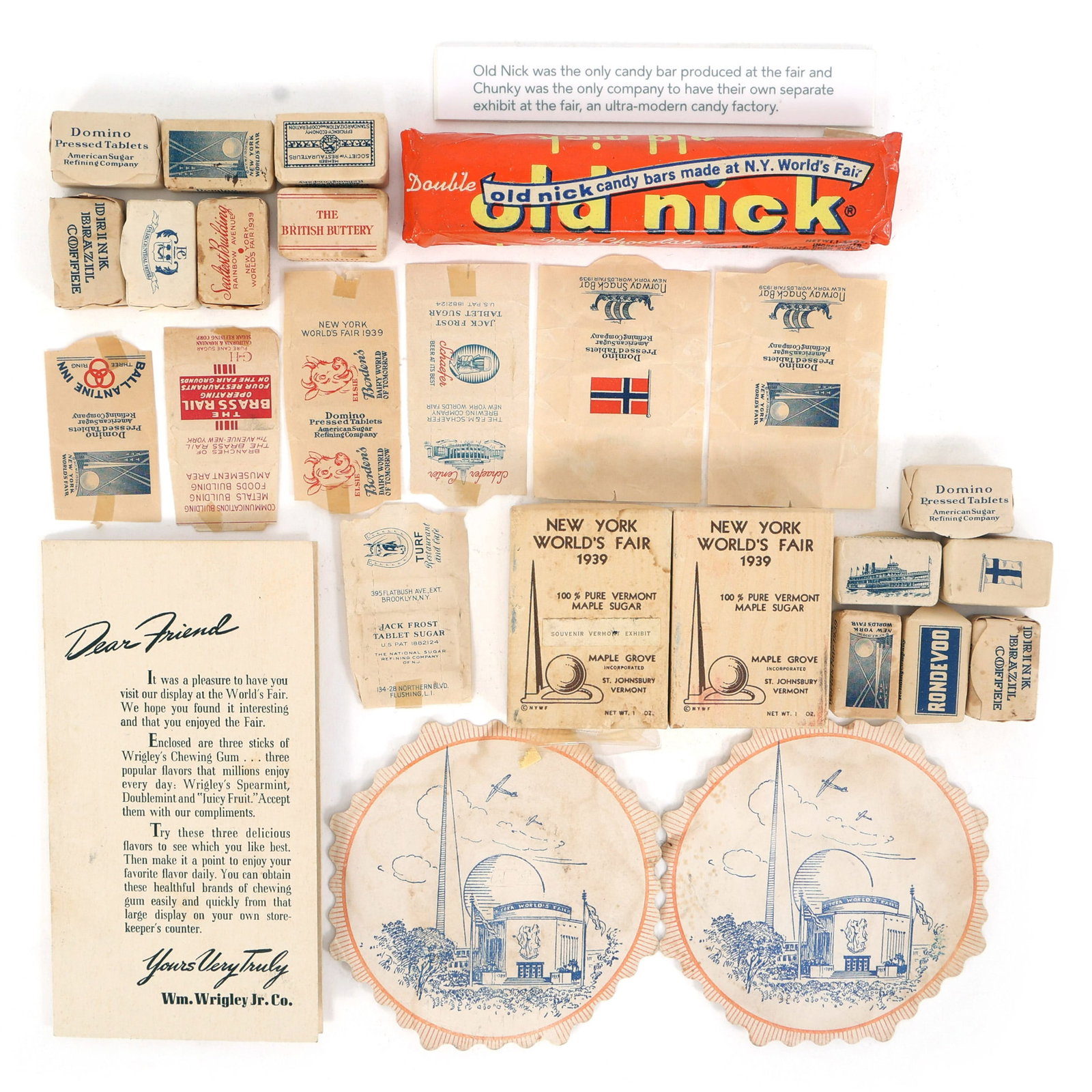 SEATTLE WORLD'S FAIR 1962 PAPER DINING EPHEMERA (1 of 12)