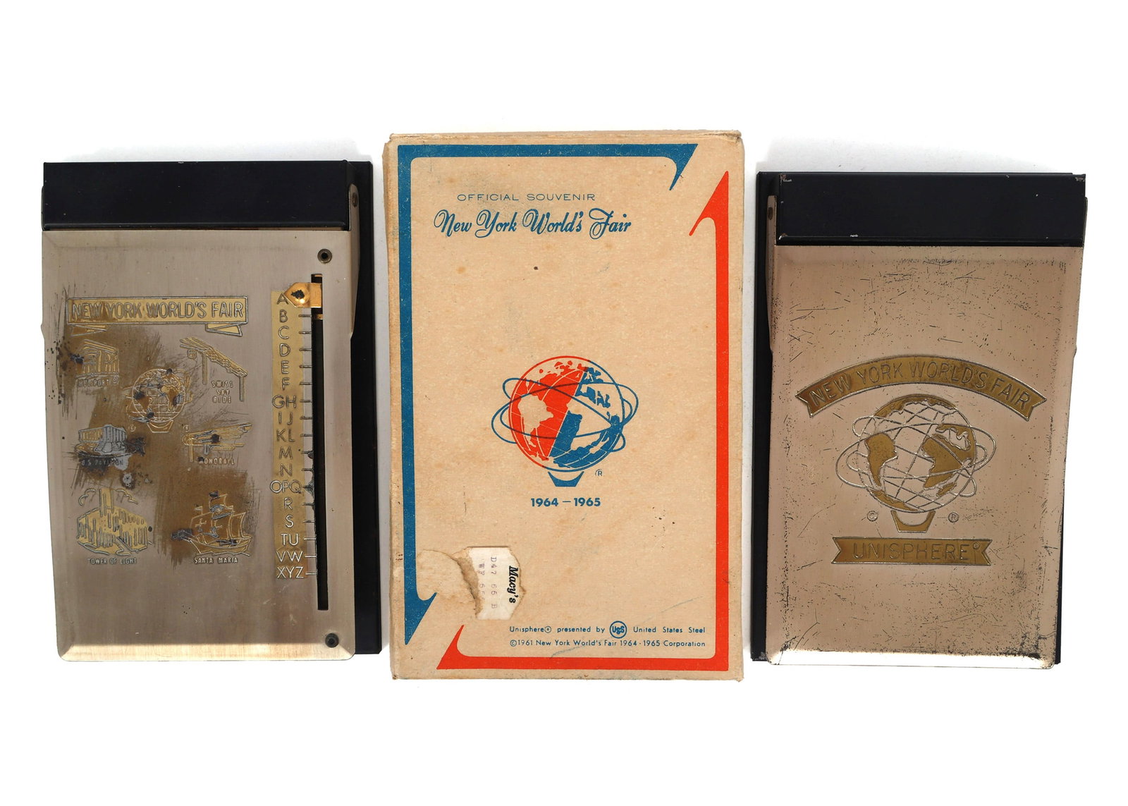 NEW YORK WORLD'S FAIR 1964 PHONEBOOK & NOTEPAD HOLDERS (1 of 10)