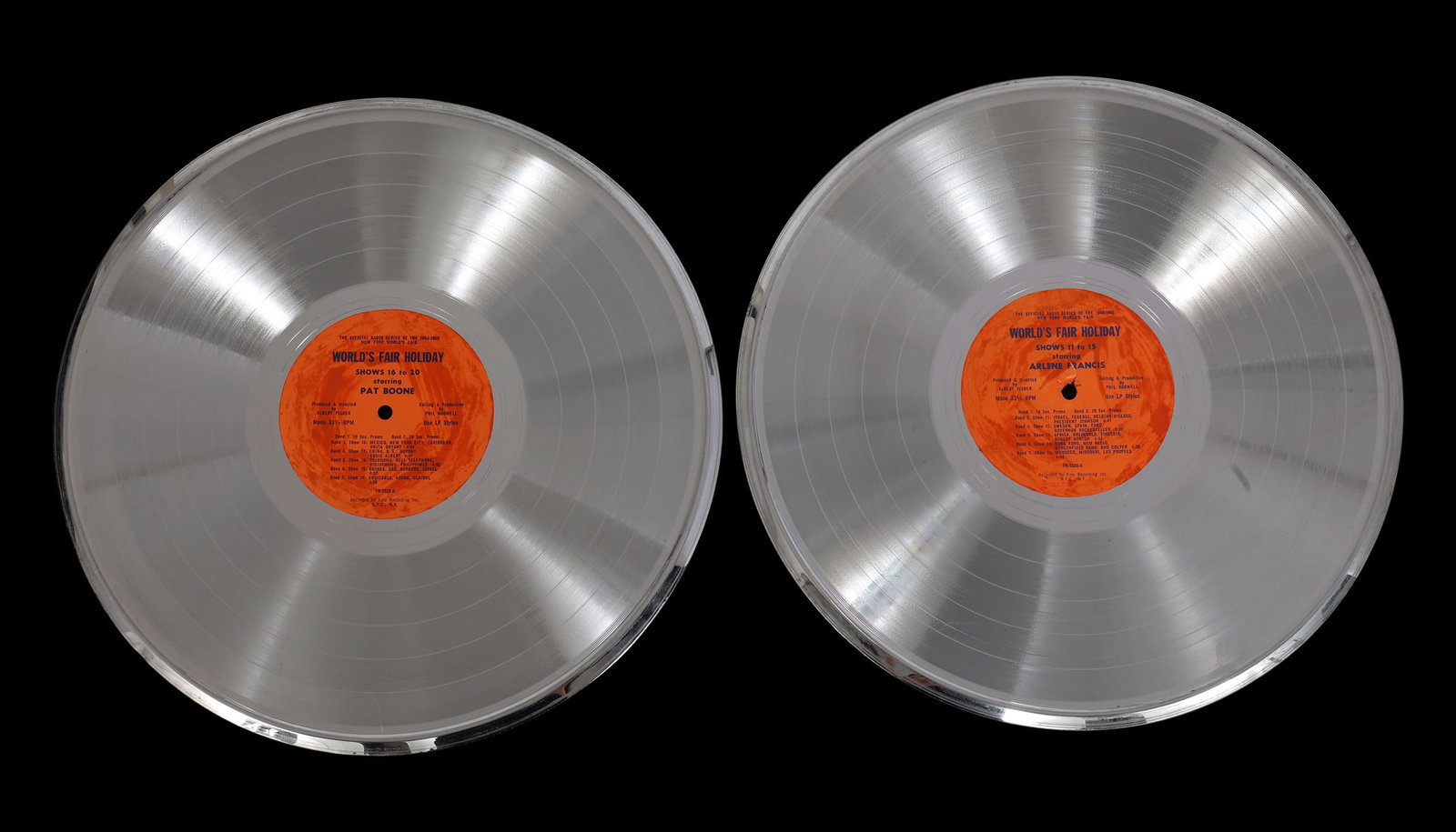 NEW YORK WORLD'S FAIR 1964 NICKEL VINYL RECORD STAMPERS (1 of 9)
