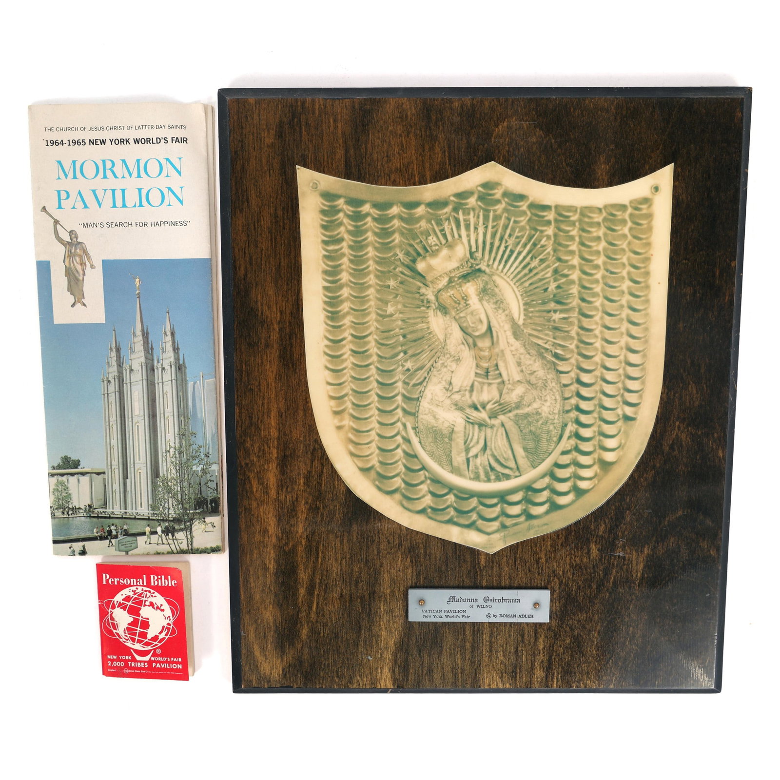 NEW YORK WORLD'S FAIR 1964 RELIGIOUS SOUVENIRS (1 of 9)