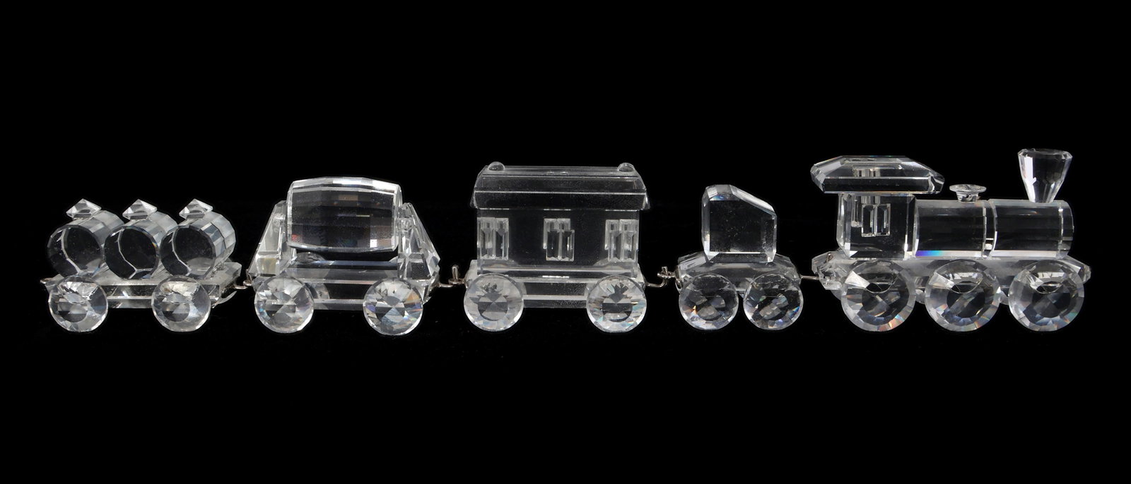 SWAROVSKI CRYSTAL FIGURINES - TRAIN CARS (1 of 10)