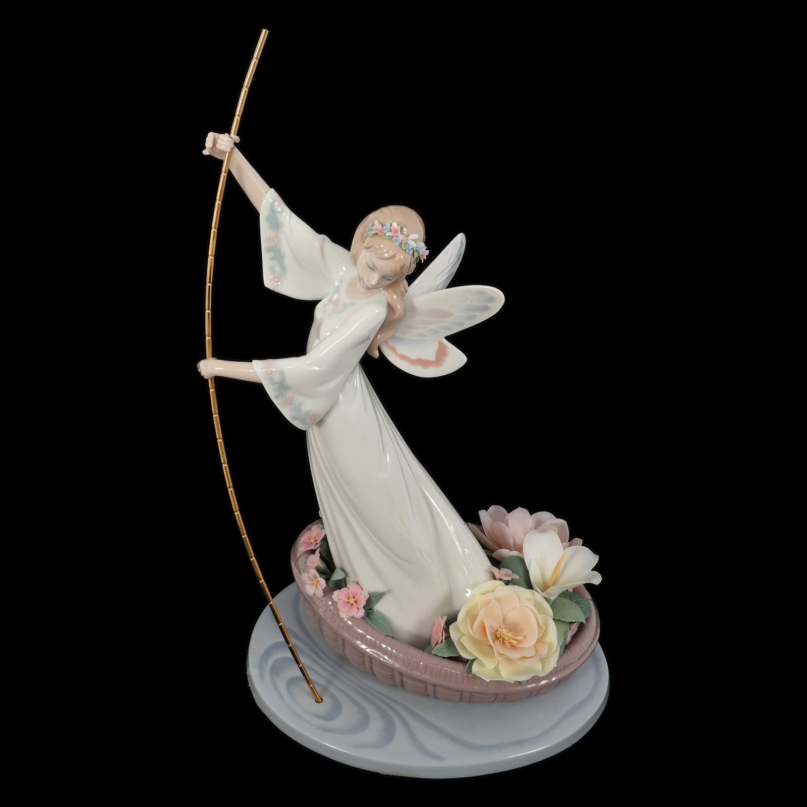 LLADRO PORCELAIN FIGURINE "ENCHANTED LAKE": LLADRO PORCELAIN FIGURINE "ENCHANTED LAKE" Lladro Porcelain Figurine, "Enchanted Lake" #07679. Includes original box. Size: 15.75"x10.75" IMPORTANT NOTE - PLEASE READ: REGARDING OUR IN-HOUSE SHIPPING 