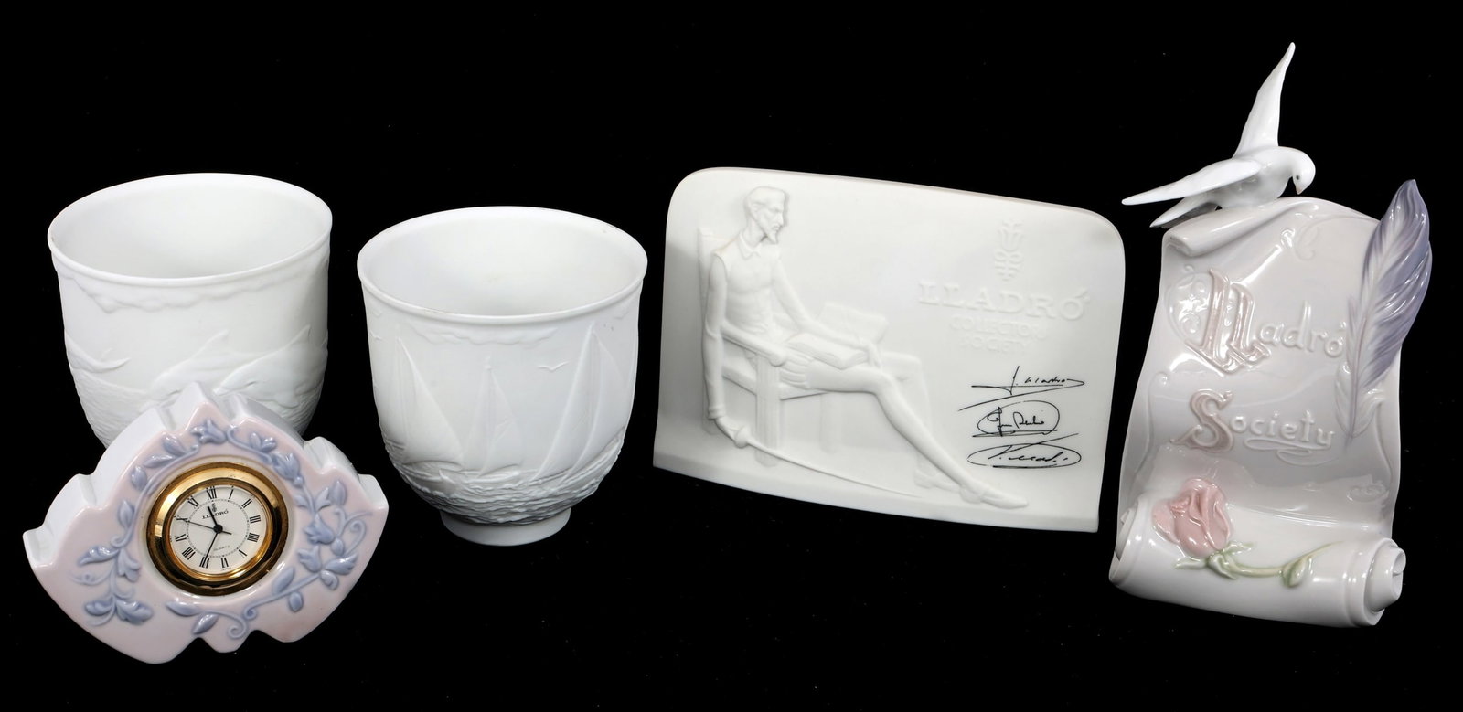 LLADRO PORCELAIN COLLECTOR SOCIETY DECOR - LOT OF 5 (1 of 10)