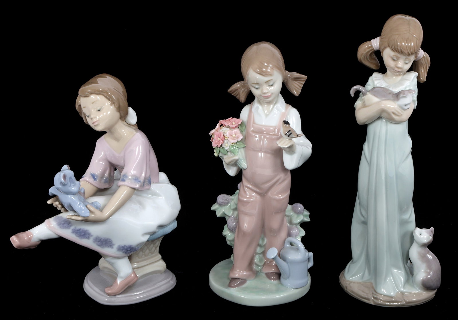 LLADRO PORCELAIN FIGURINES - LOT OF 3 (1 of 10)