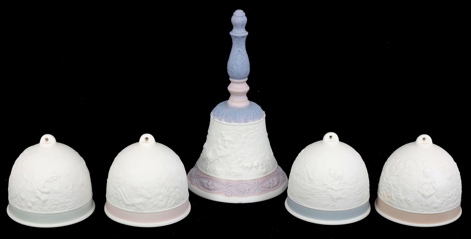 LLADRO MATTE PORCELAIN BELLS - LOT OF 5 (1 of 18)