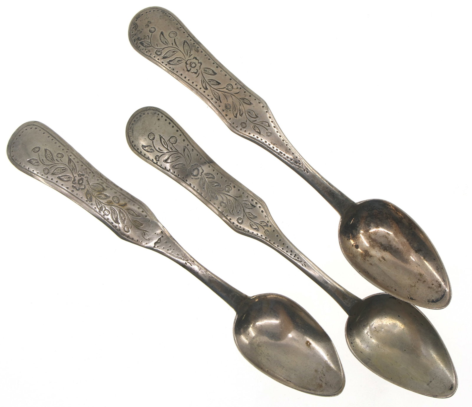 .833 SILVER DANISH TEASPOONS (1 of 5)