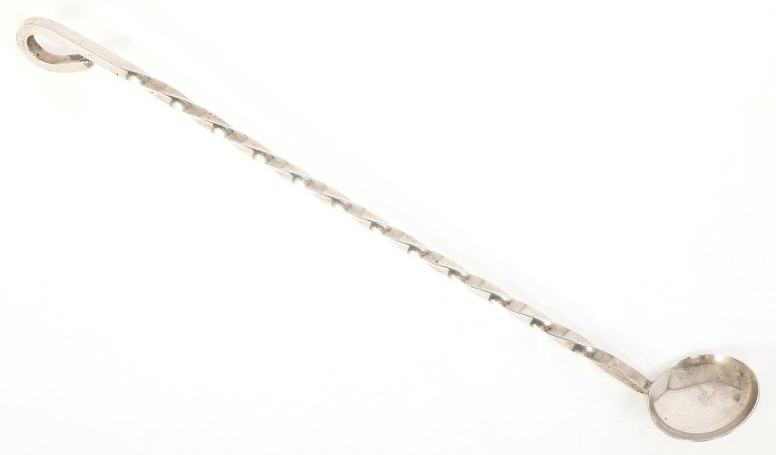 STERLING SILVER BARLEY-TWIST HANDLE SPOON (1 of 5)