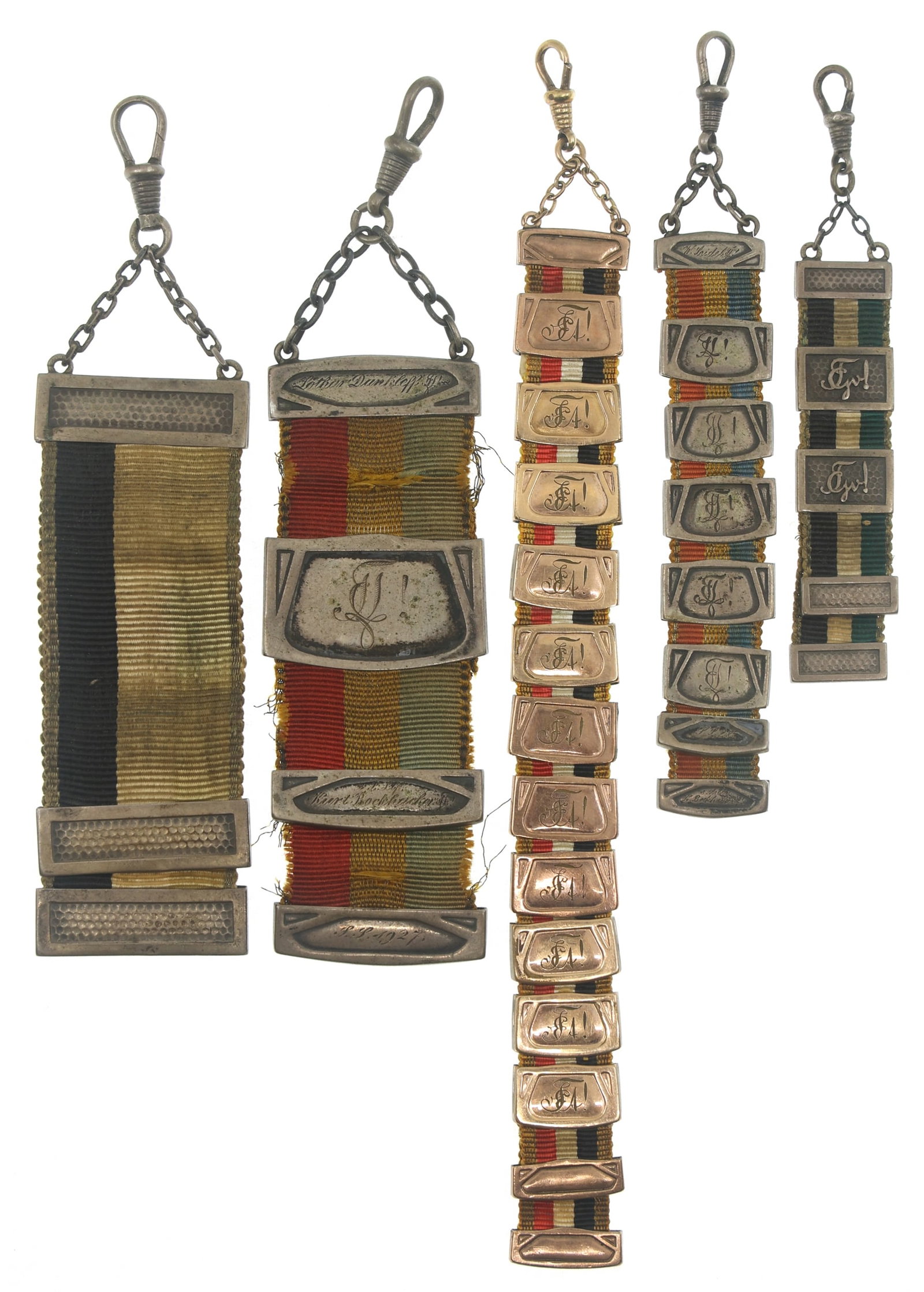20TH C. GERMAN .800 SILVER & GOLD-FILLED BIERZIPFELS (1 of 12)