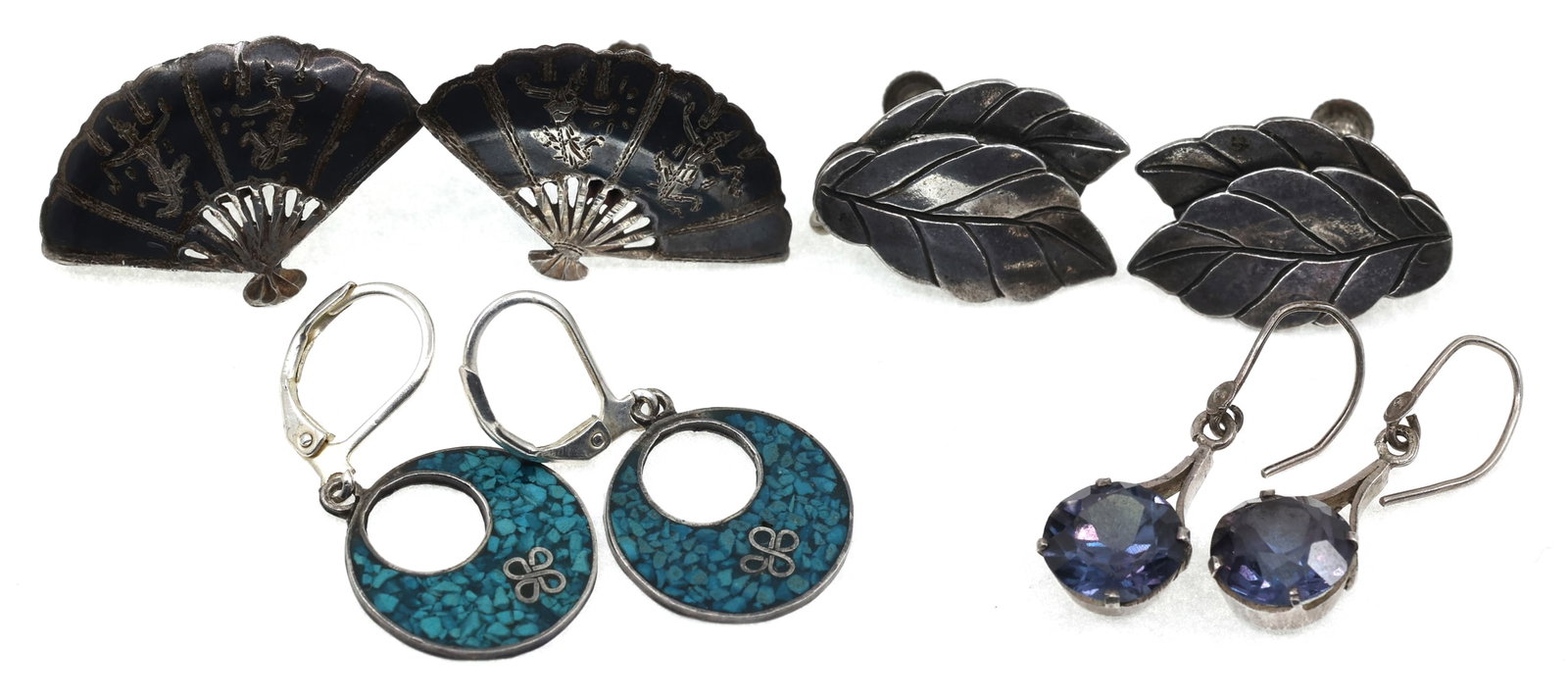 STERLING SILVER PIERCED & CLIP-ON EARRINGS (1 of 8)