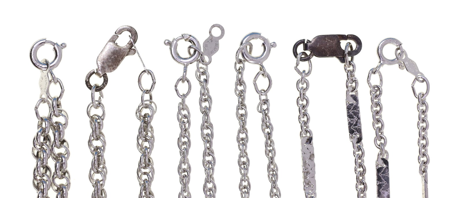 STERLING SILVER CHAINS - 14