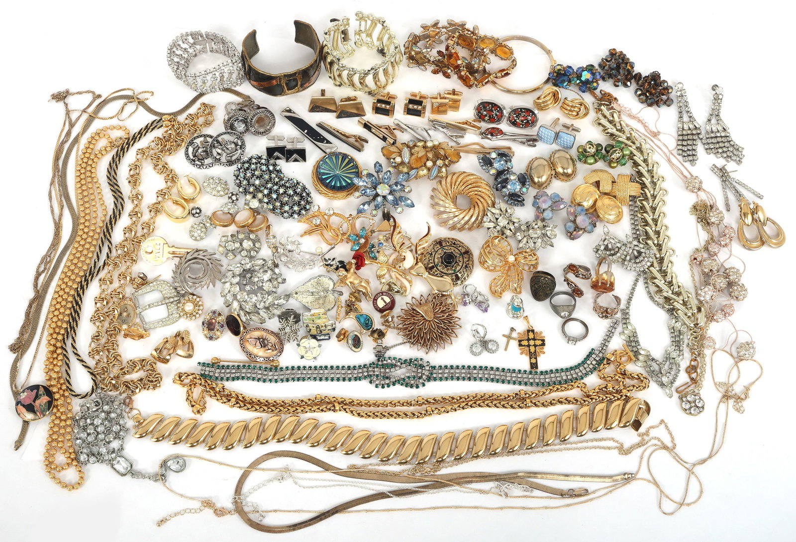 GOLD-TONE & SILVER-TONE COSTUME JEWELRY (1 of 6)
