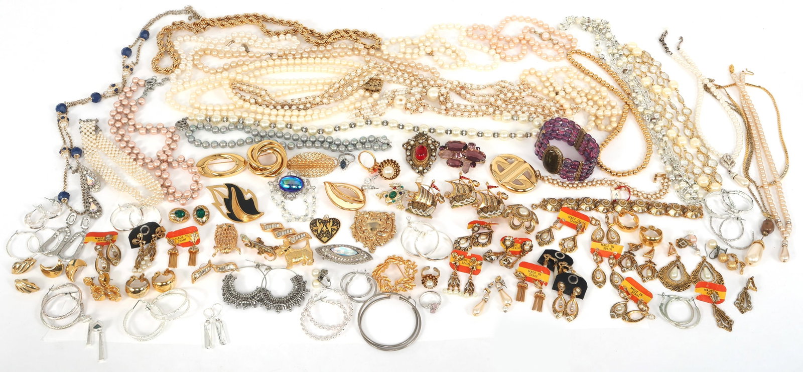 GOLD-TONE & SILVER-TONE COSTUME JEWELRY (1 of 6)