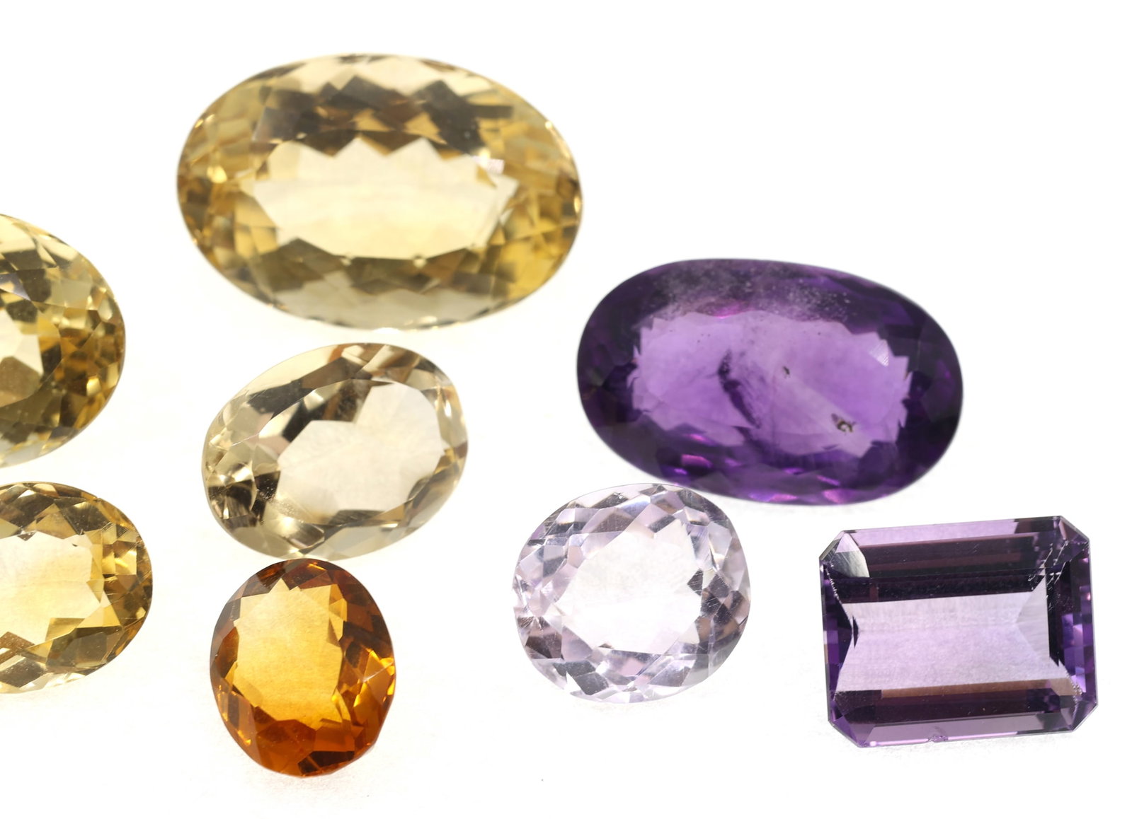 LOOSE CITRINE & AMETHYST - ROUND, OVAL, RECTANGULAR - 2